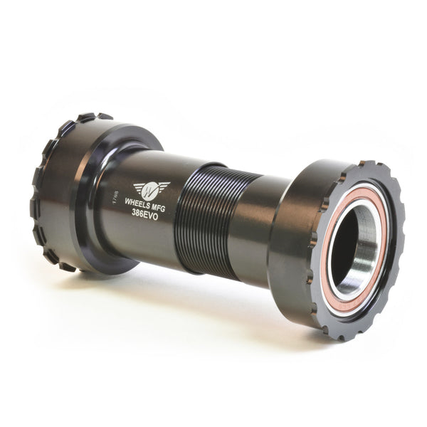 エキセントリックBB スピンドルφ24mm PF30 BB386EVO 386EVO Angular Contact BB for 24mm (Shimano) Cranks - Black