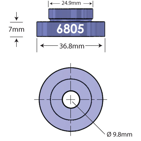 6805 Open Bore Adapter Dimensions-35391616975016 main