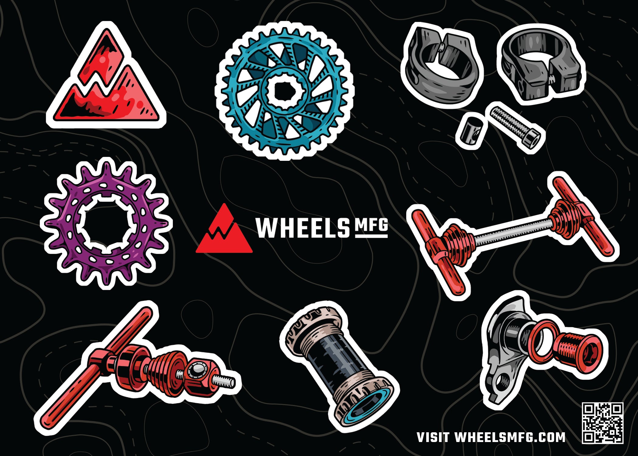 Wheel Change Sticker Wheels Manufacturing - Limited Edition Sticker Pack #2 - Wheels Mfg
