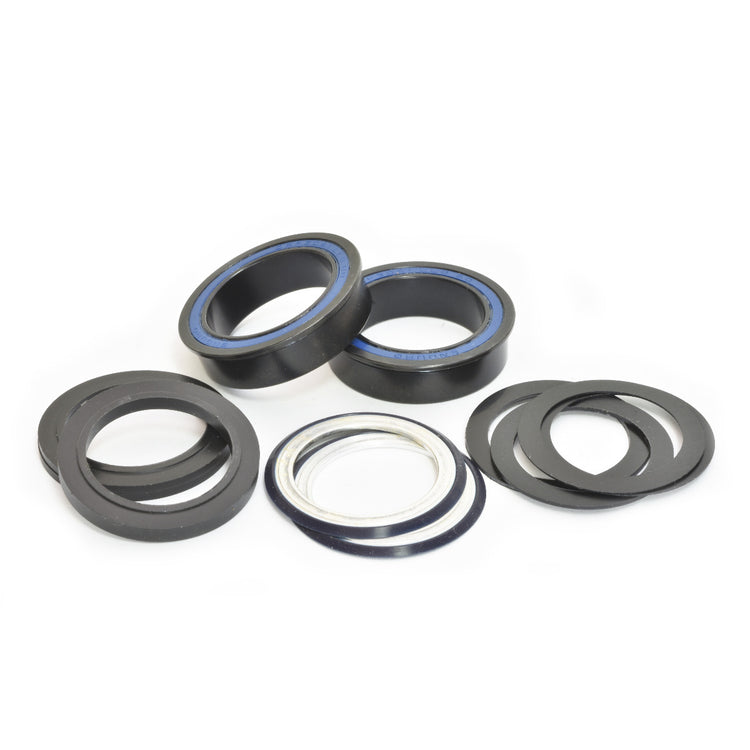 BB86 to 30MM Kit for PressFit 86/92 Bottom Bracket with Flanged, Dual Row Black Oxide Sealed Bearings-45069009715368 