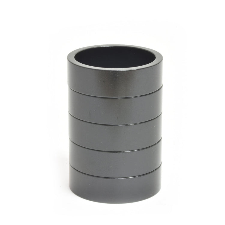 HD0015 1-1/8" x 10mm Black Aluminum Headset Spacers, Bag of 5 Detail 2-35391768264872 main