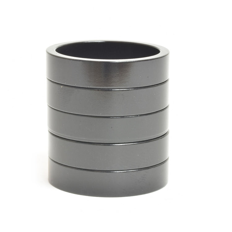HD0014 1-1/8" x 7.5mm Black Aluminum Headset Spacers, Bag of 5 Detail 2-35391768068264 main