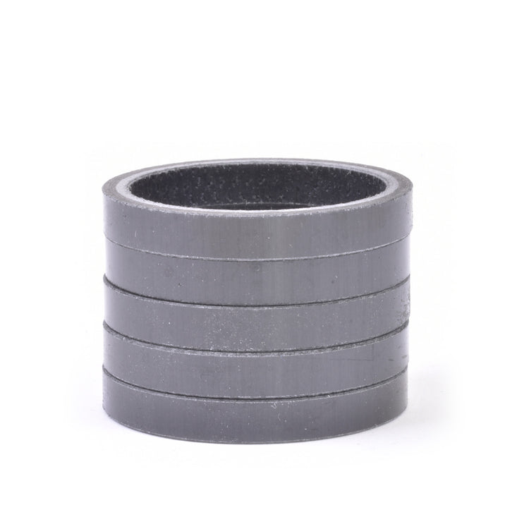 1-1/8" x 5mm Carbon Fiber Headset Spacer, Bag of 5-45053812670632 