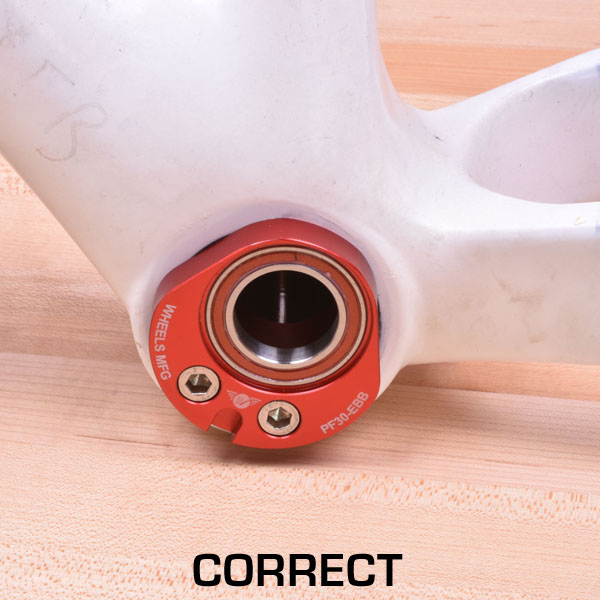 Correct orientation of cups in frame. Bolts go below the bearing.-35401098166440 main