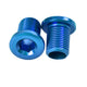 M8x10mm Chainring Bolt Set, 4 Pack - Teal