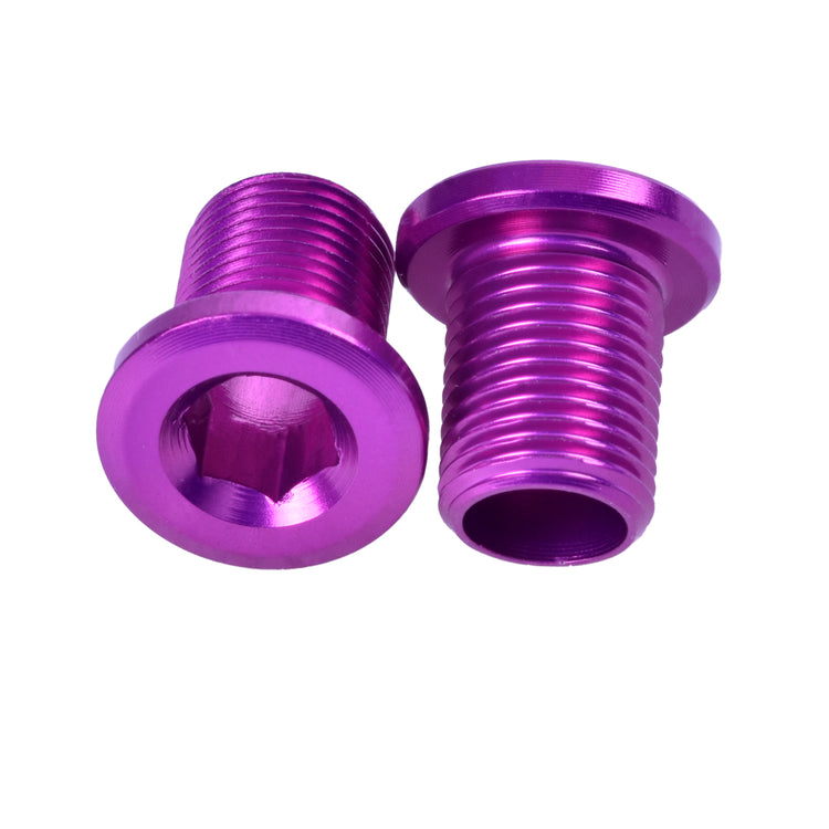 M8x10mm Chainring Bolt Set, 4 Pack - Purple-45053916872872 