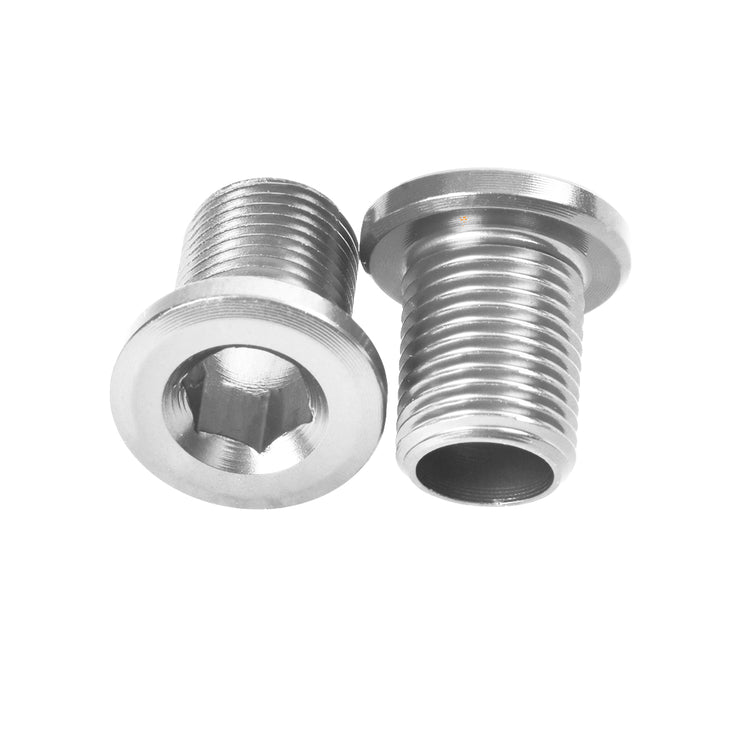 M8x10mm Chainring Bolt Set, 4 Pack - Silver-45053950918824 