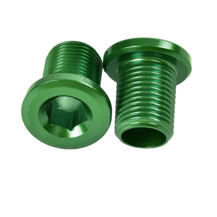 M8x10mm Chainring Bolt Set, 4 Pack - Green-45053917036712 