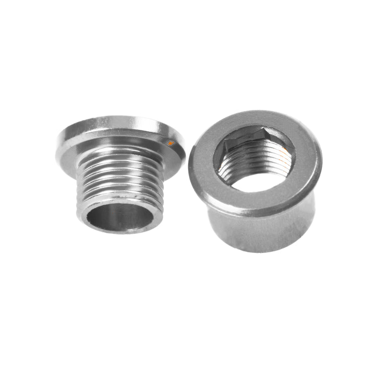 M8x6mm Chainring Bolt and Nut Set, 5 Pack - Silver-35391864471720 main