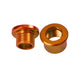 M8x6mm Chainring Bolt and Nut Set, 4 Pack - Orange