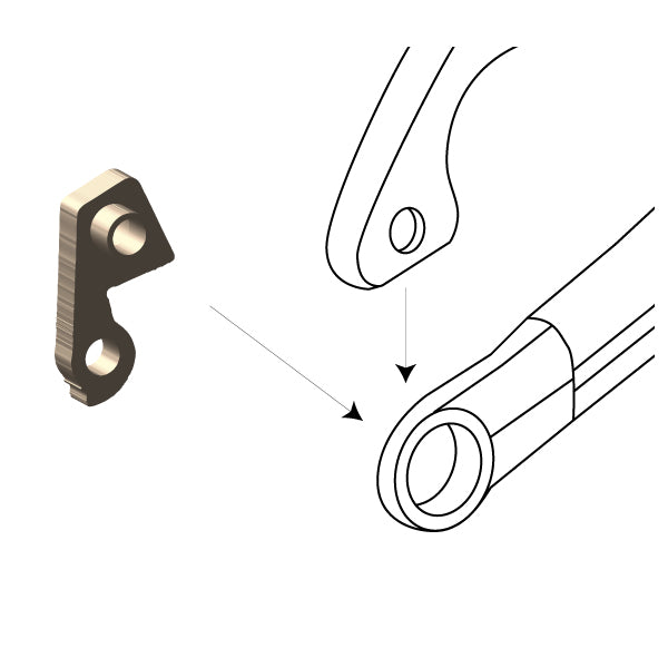 DROPOUT-200 attaches to the inside of the right seatstay & chainstay.-35391654166696 main