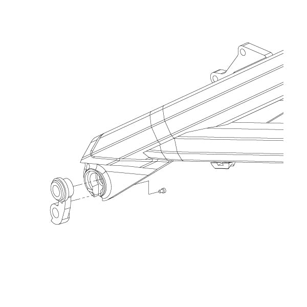 Hanger #208 attaches to the frame's rear dropout from the outside using one  M3x10 screw.-35391656362152 main