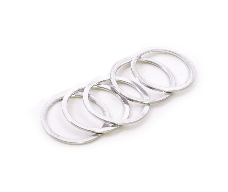 1-1/8" x 1.5mm Silver Aluminum Headset Spacers, Bag of 5-45053818503336 