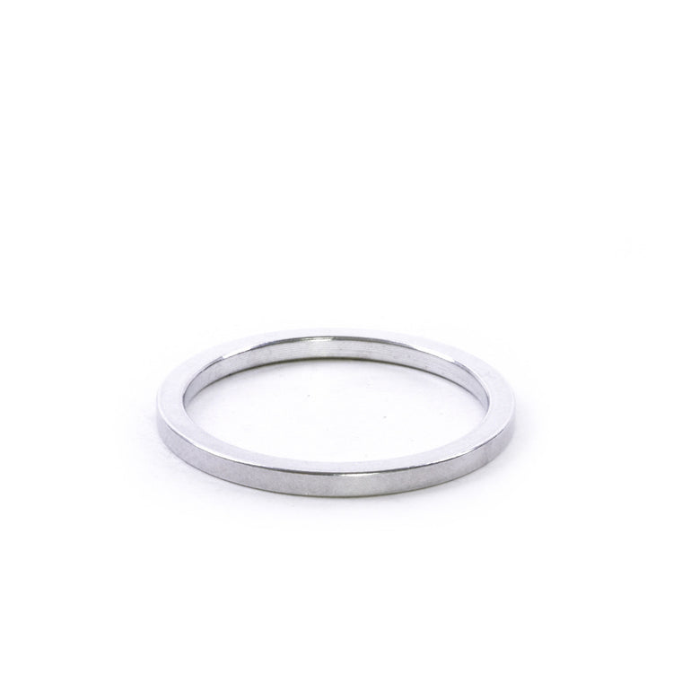 1-1/8" x 2.5mm Silver Aluminum Headset Spacers, Bag of 5-45053818798248 