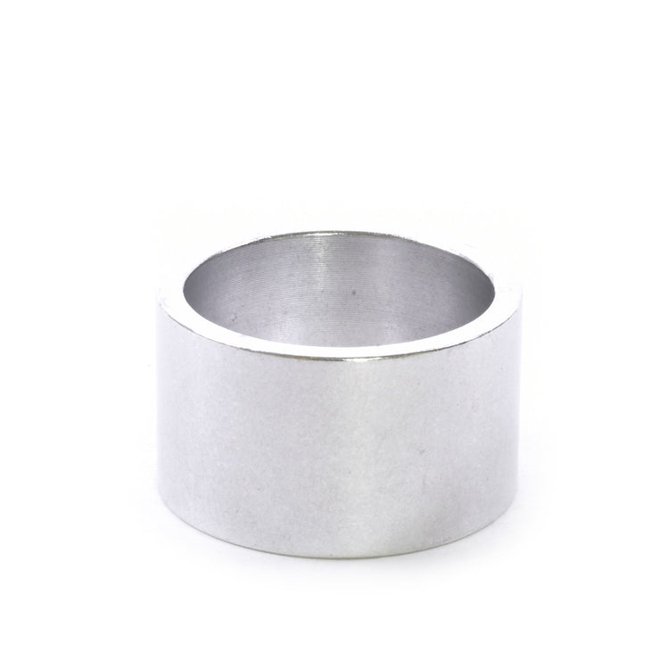1-1/8" x 20mm Silver Aluminum Headset Spacer-45053565763752 