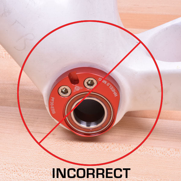 Incorrect orientation of cups in frame. Bolts go below the bearing.-35401098133672 main