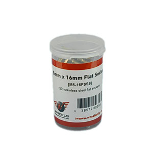 Flat Head Cap Screw, Stainless Steel, M5 x 16mm, 50pcs-45053586440360 