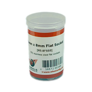 Flat Head Cap Screw, Stainless Steel, M5 x 8mm, 50pcs-45053585948840 