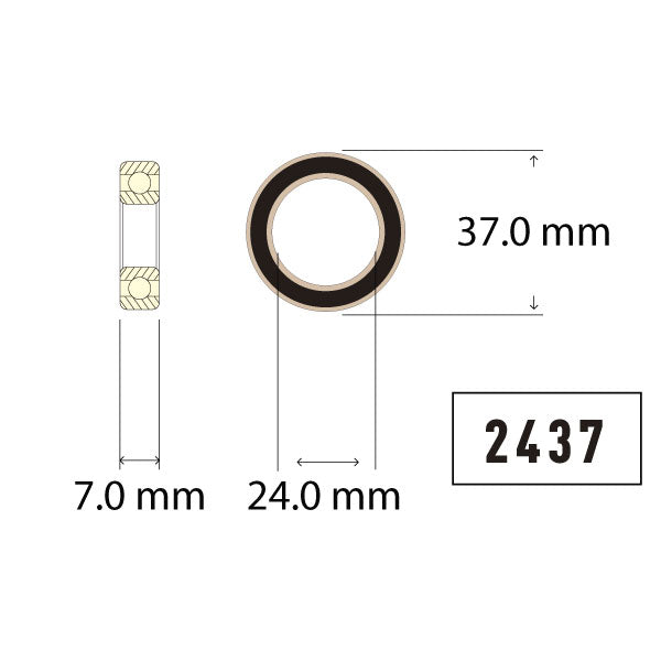 Enduro 24x37 "ZERØ" Ceramic Sealed Bearing Dimensions-35391658361000 main