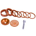 Pro Aluminum Headset Spacer Kit - Orange
