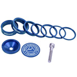 Pro Aluminum Headset Spacer Kit - Blue