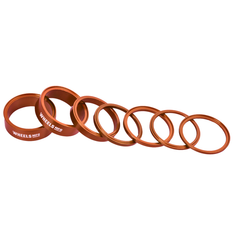 StackRight Aluminum Headset Spacer Pack - Orange-45053888200872 