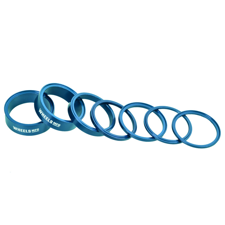 StackRight Aluminum Headset Spacer Pack - Teal-45053888659624 