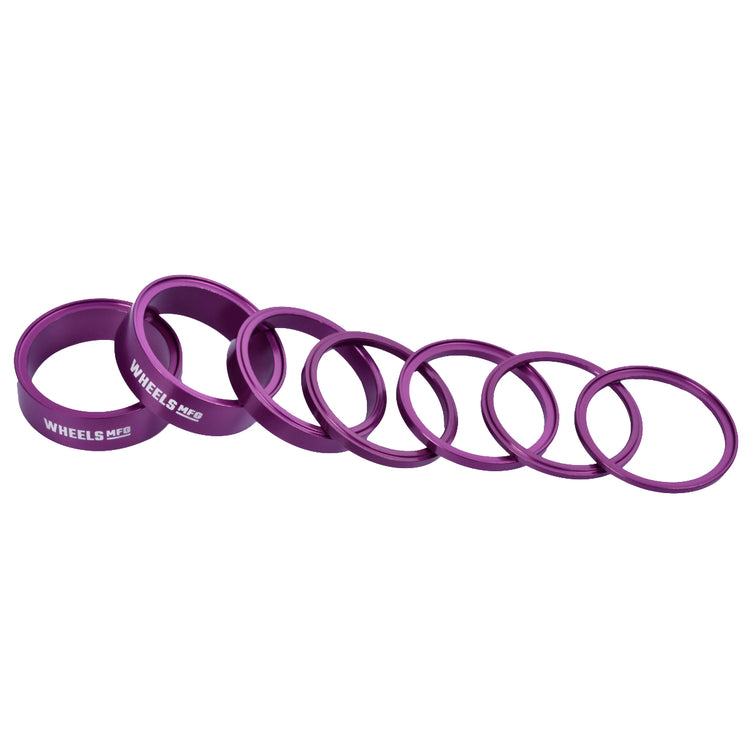 StackRight Aluminum Headset Spacer Pack - Purple-45053889282216 