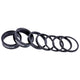 StackRight Aluminum Headset Spacer Pack - Black