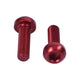 M5x0.8x16mm Water Bottle Cage Bolts - Red - 10 Pack