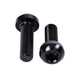 M5x0.8x16mm Water Bottle Cage Bolts - Black - 10 Pack